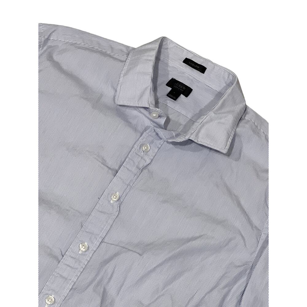J Crew, Ludlow Blue Stripe Dress Shirt, Size‎ Large, 1095Z
